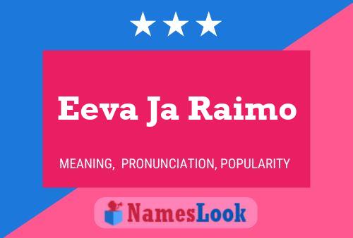 ملصق اسم Eeva Ja Raimo