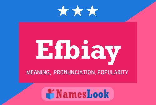 ملصق اسم Efbiay