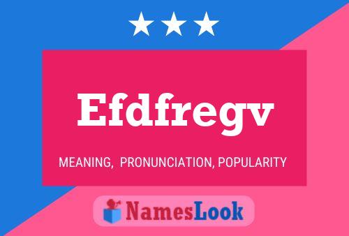 ملصق اسم Efdfregv