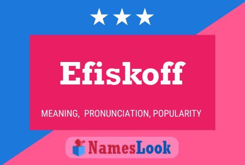 ملصق اسم Efiskoff