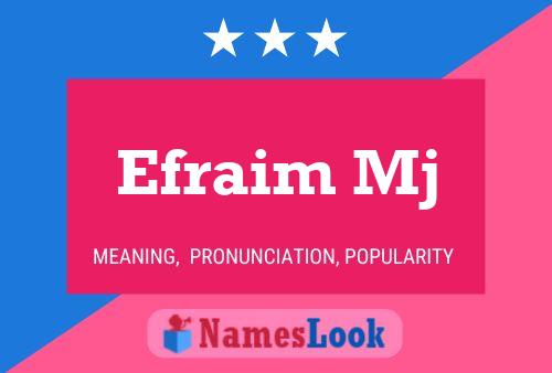 ملصق اسم Efraim Mj