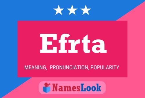 ملصق اسم Efrta