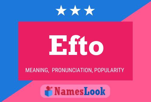 ملصق اسم Efto