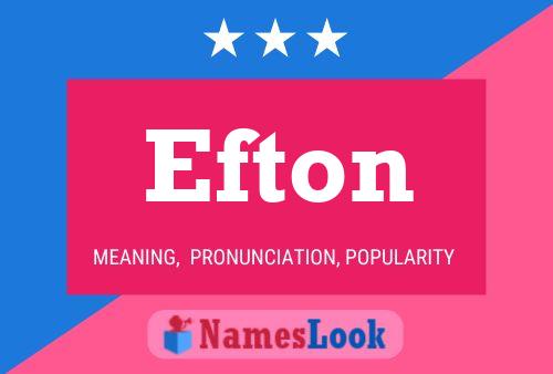 ملصق اسم Efton