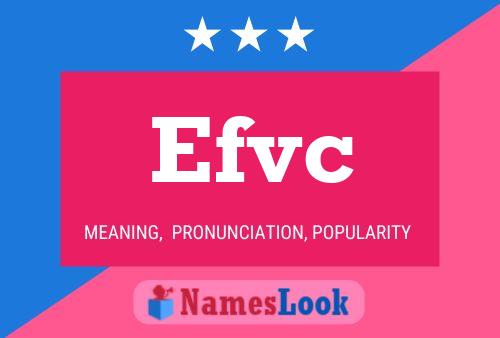 ملصق اسم Efvc