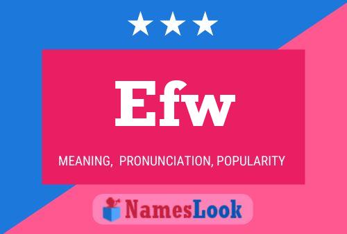 ملصق اسم Efw