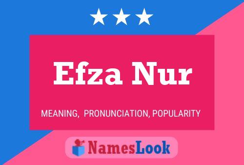 ملصق اسم Efza Nur