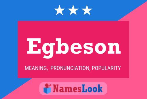 ملصق اسم Egbeson