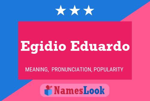 ملصق اسم Egidio Eduardo