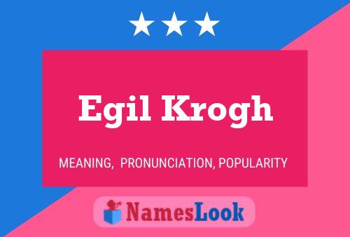 ملصق اسم Egil Krogh