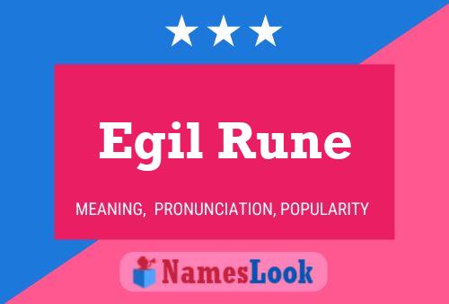 ملصق اسم Egil Rune