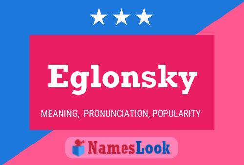 ملصق اسم Eglonsky