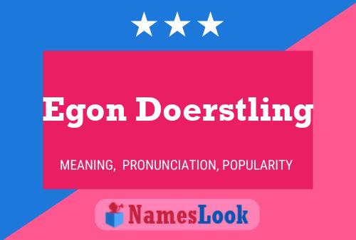 ملصق اسم Egon Doerstling