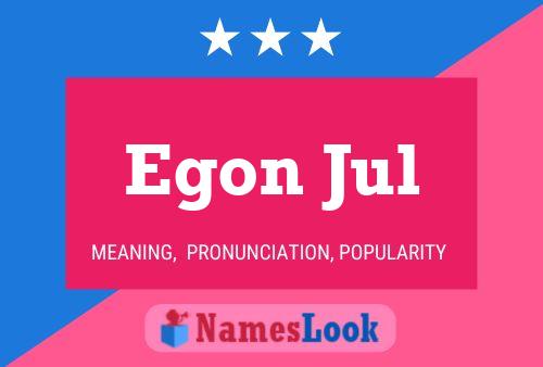 ملصق اسم Egon Jul