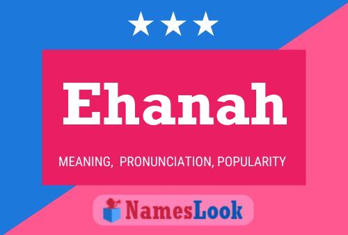 ملصق اسم Ehanah