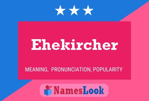 ملصق اسم Ehekircher