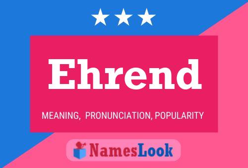 ملصق اسم Ehrend