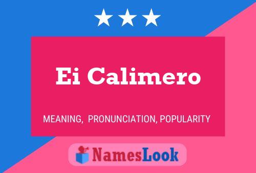 ملصق اسم Ei Calimero