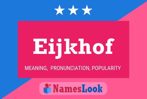 ملصق اسم Eijkhof