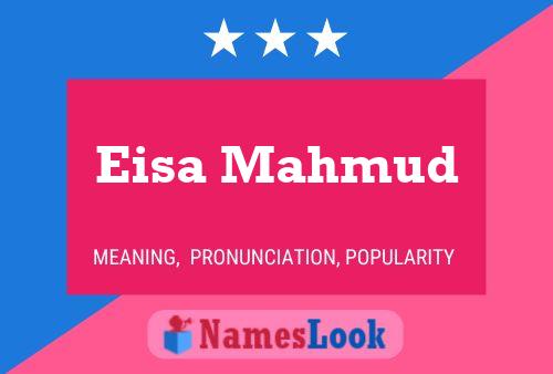 ملصق اسم Eisa Mahmud