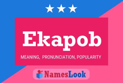 ملصق اسم Ekapob