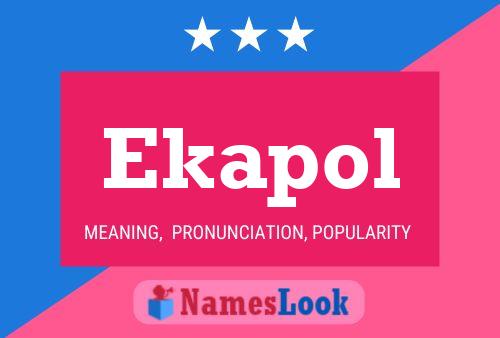 ملصق اسم Ekapol