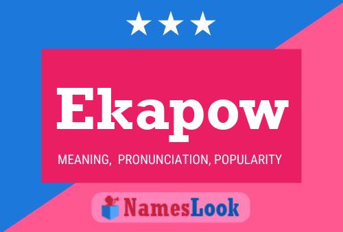 ملصق اسم Ekapow