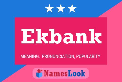 ملصق اسم Ekbank