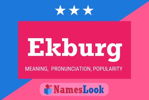 ملصق اسم Ekburg