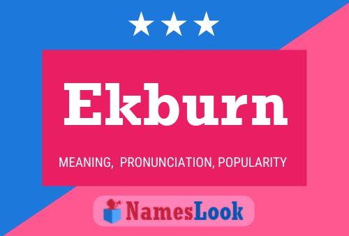 ملصق اسم Ekburn