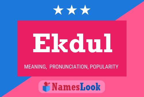 ملصق اسم Ekdul