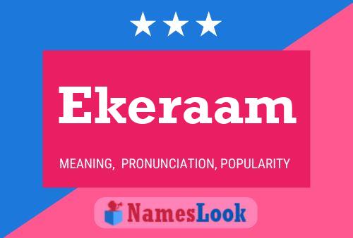 ملصق اسم Ekeraam