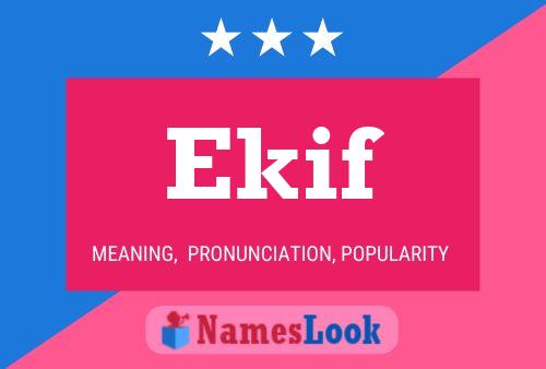 ملصق اسم Ekif