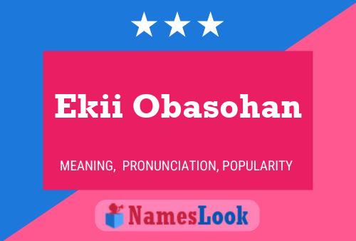 ملصق اسم Ekii Obasohan