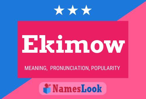 ملصق اسم Ekimow