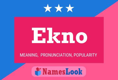 ملصق اسم Ekno