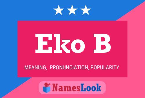 ملصق اسم Eko B