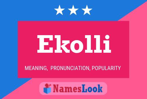 ملصق اسم Ekolli