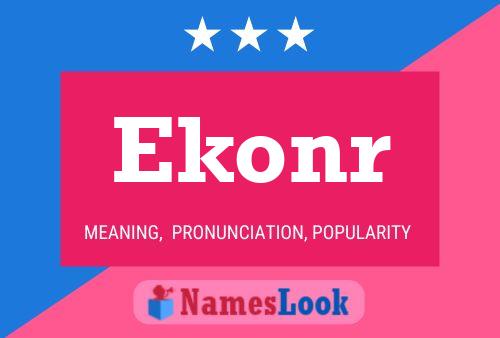 ملصق اسم Ekonr