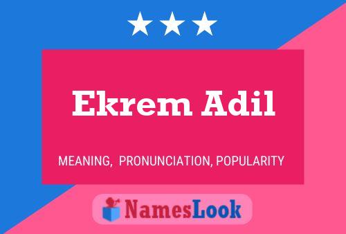 ملصق اسم Ekrem Adil