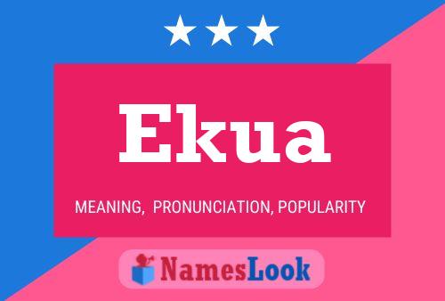 ملصق اسم Ekua