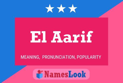 ملصق اسم El Aarif