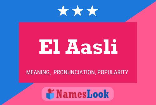 ملصق اسم El Aasli