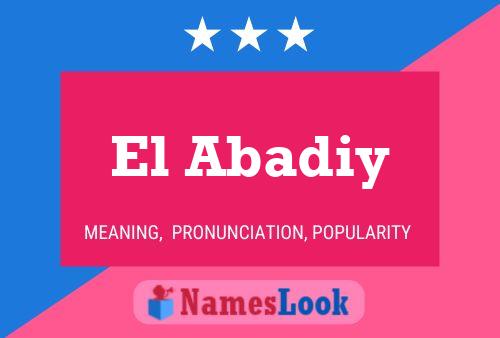 ملصق اسم El Abadiy