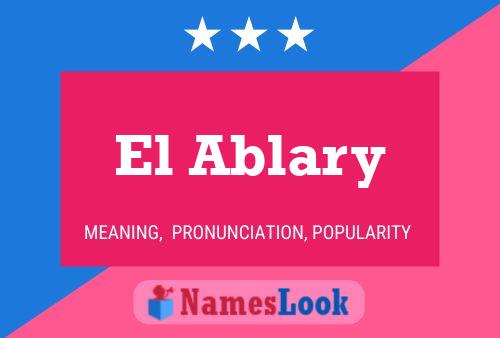 ملصق اسم El Ablary