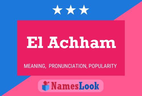 ملصق اسم El Achham