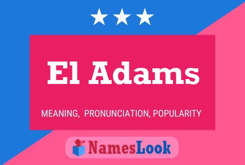 ملصق اسم El Adams