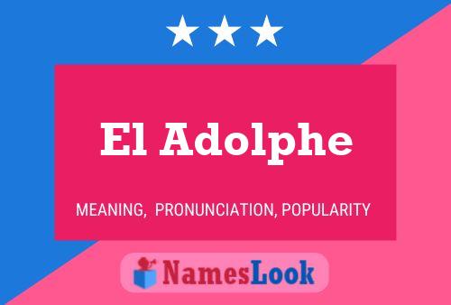 ملصق اسم El Adolphe