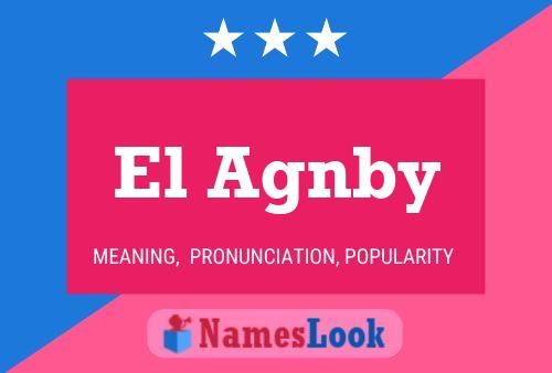 ملصق اسم El Agnby