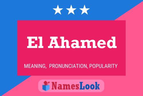 ملصق اسم El Ahamed